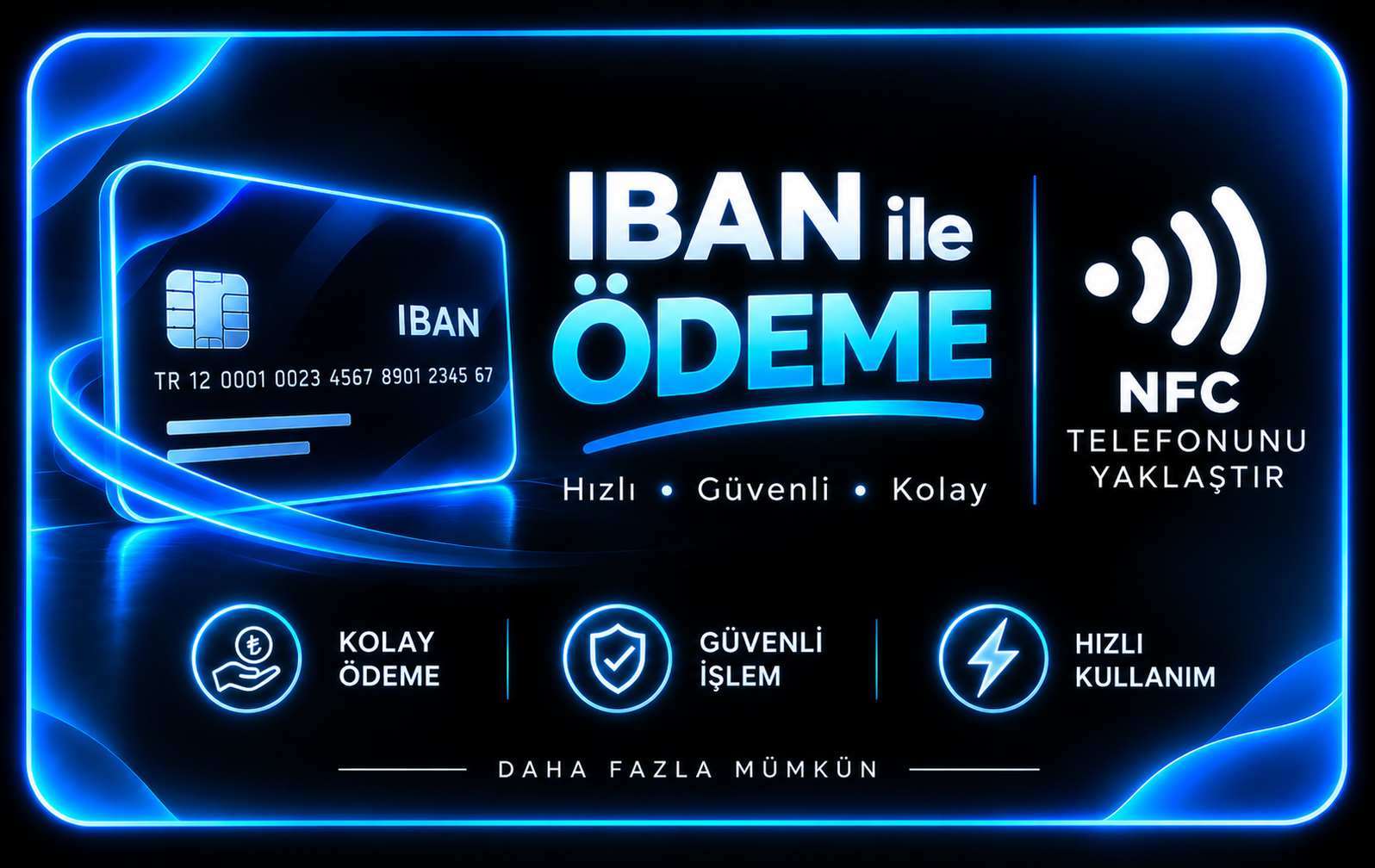 IBAN kartının ön yüzü